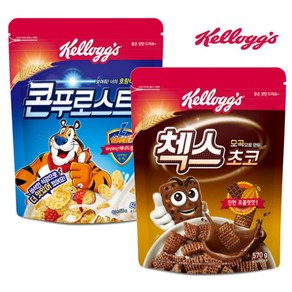 켈로그 콘푸로스트 + 첵스초코 세트, 600g, 1세트