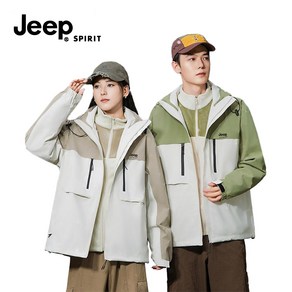 JEEP spiit (국내발송) 3in1 바람막이+후리스 내피세트 방수점퍼 바람막이 후드집업 등산자켓 JPHJ02AS550