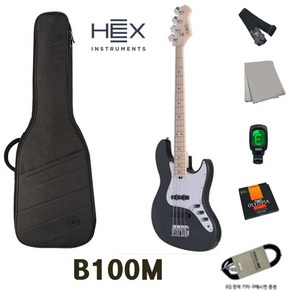 헥스 입문용 베이스기타 HEX Bass Guita B100M 그레이, 1개