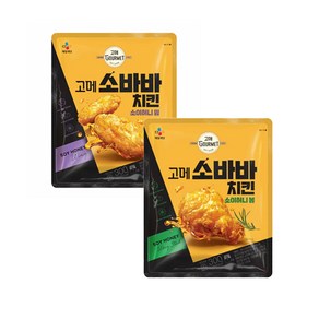 CJ 비비고 고메 소바바치킨 소이허니 윙 300G 2개 + 봉 300G 2개