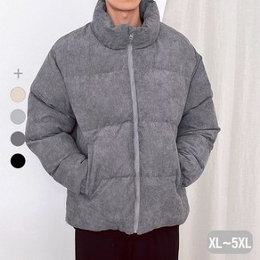 빅사이즈 오버핏 코듀로이 숏패딩/XL~5XL