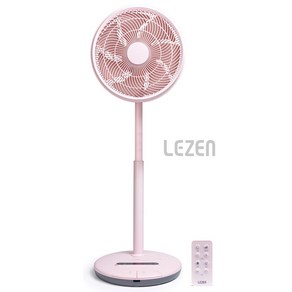 르젠 프리미엄 저소음 BLDC모터 서큘레이터 에코기능 발터치 리모컨 키높이 선풍기, LZEF-DF4-P(파스텔핑크)