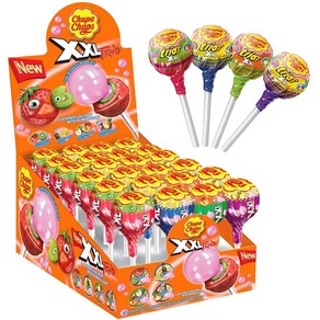 Chupa Chups 츄파춥스 트리오 풍선껌 왕사탕 29g 20개입 XXL Tio, 1개, 1g