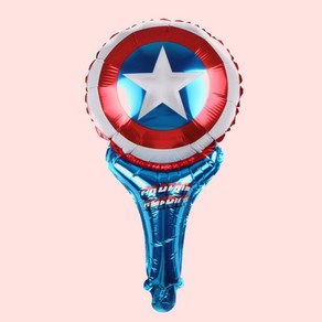 [파티지] 스파이더맨풍선 히어로풍선 모음 생일풍선 세트 배트맨 아이언맨, HR_C_손풍선_원형 별방패