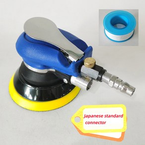 에어샌딩기 에어샌더기 5인치 에어 샌더 진공 125mm 공압 6 홀 샌딩 머신 공구 도매, Japan plug, 01 Japan plug, 1개