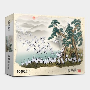 1000피스 동양화 직소퍼즐 백학도 PL1366, 단품, 1개