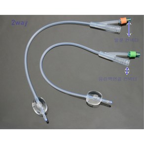 가주 폴리카테타 2WAY 소변줄FOLEY CATHETER 더블세이프, 20F, 1개