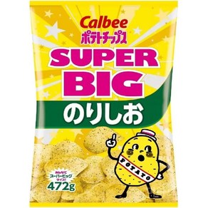 Calbee 가루비 빅백 노리시오 포테이토 칩스 스낵 152g 4팩, 472g, 1개