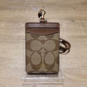 [미국직배송] 빠른배송 COACH SIGNATURE PVC LANYARD ID CASE 코치 시그니처 ID 카드 목걸이 케이스 63274 IME74