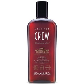 AMERICAN CREW 아메리칸 크루 데일리 수분 컨디셔너 250ml 남성용 영양 실리콘 없이 모발 제품을 강화하고 건조함으로부터 보호하며 파괴 비건 감소, 1개