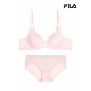 휠라 언더웨어 에센셜 메쉬 아웃밴드 샌드핑크 브라 팬티 세트 FI4BAF6661FAPK 2SKU