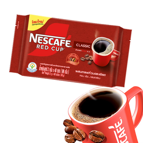 네스카페 레드컵 블랙 인스턴트 커피 2g x48 스틱 사무실 커피 태국커피 동남아커피 nescafe red cup