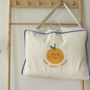 블랙체리 어린이집 낮잠이불가방 여행용짐가방, 오렌지, 1