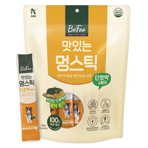 베푸 맛있는 멍스틱 강아지 짜먹는 간식 애견 습식 파우치 국내생산 소화 장건강, 360g, 1팩