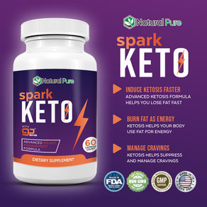 (Official) Spak Keto Pills K3 Mineal Supplement BHB Ketones Shak Tank, 60정, 1개