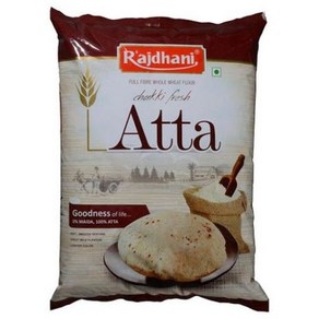 Rajdhani Atta Whole Wheat Flou (아타 통밀 밀가루)_5kg, 1개, 5kg