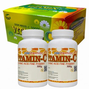 영국산 DSM 분말비타민C 300g 2통 플러스 3000mg 60포 1박스, PE통 300g 2통 + 3g 60포, 2개