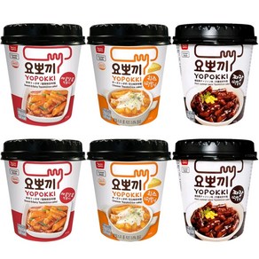 요뽀끼 컵 떡볶이 매콤달콤5개+치즈5개+짜장5개, 15개, 120g