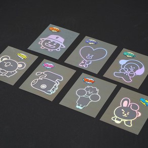 라인프렌즈 LINEFRIENDS BT21 샤인스티커