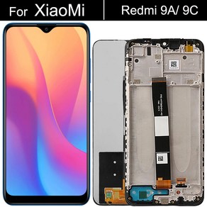 오리지널 Xiaomi Redmi 9A 9C LCD 디스플레이 스크린 터치 디지타이저 어셈블리 10 포인트 수리 부품, 1개