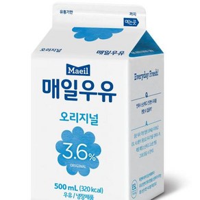 매일유업 흰우유 냉장 500ml, 1개