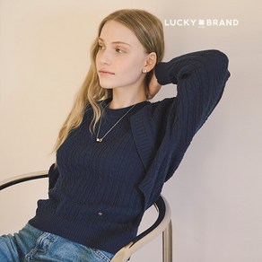 [Lucky Brand]럭키브랜드 24SS 케이블 볼레로 니트탑 셋업 2종