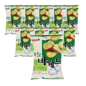 마늘바게트10봉 바삭한 과자 마늘 맛 간식 80g x 10개