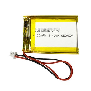 YJ 리튬폴리머배터리 KC인증충전지 3.7V YJ502535 400mAh, 1개, 1개입