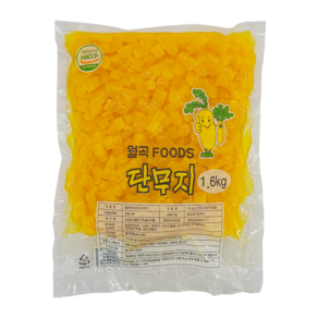 월곡 깍둑 단무지, 1개, 1.6kg