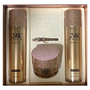 홀리카홀리카 프라임 유스 24K 골드 리페어스페셜 스킨케어 세트 (토너120ml+에멀젼120ml+크림55ml), 1개