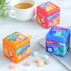 멘토스 프로즌 슈거 프리 껌 Mentos fozen chewing gum 46g x 2개, 민트 x 2개