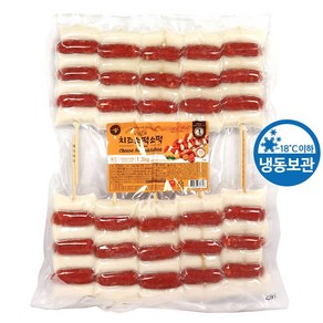 푸드올마켓_ 쿠즈락 치즈소떡소떡 1.3kg /냉동