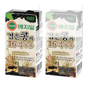 베지밀 검은콩과16곡두유 190ml x 48팩, 48개