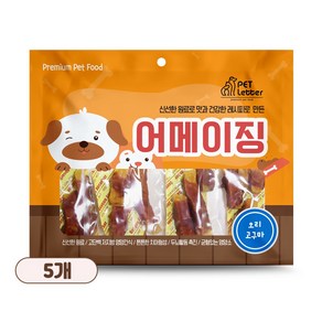 펫레터 어메이징 대용량 강아지 간식, 5개, 300g, 오리고구마