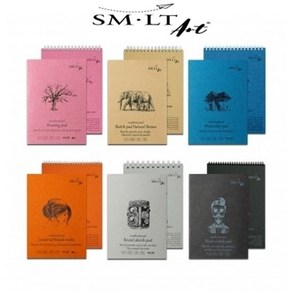 SMLT ART 워터컬러 아트북 280g A5 수채화 스케치북, 스프링(20매)