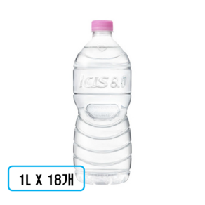 아이시스8.0 ECO 무라벨(무라벨/유라벨 랜덤발송), 18개, 1L
