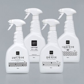 청소세제 4종세트 실속패키지(곰팡이/물때/기름때/욕실세정제), 4개, 900ml