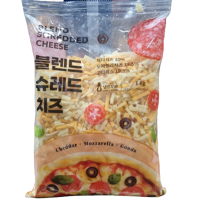 [트레이더스] 블렌드 블랜드 슈레드 피자 치즈 1KG 아이스박스포장, 1개