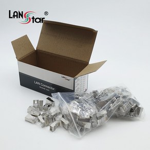 LANsta CAT.5E RJ45 커넥터 STP 8P8C 100개 LSN-PASS-5ESTP, 1개