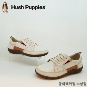 *Hush Puppies 허시파피* <매장인기상품> 세련된 디자인 무게가 가볍고 쿠션이 좋은 여성 천연가죽 컴포트 스니커즈 단화 -동아수성-