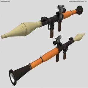 로켓 발사기 총기 3D 종이 키트 퀄리티 1:1 체중계 RPG-7, 한개옵션0, 1개