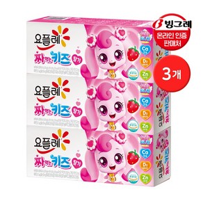 골든싸이]빙그레_요플레짜먹는키즈딸기40g6입3개 취소불가 반품풀가 소비3일, 3개, 240g