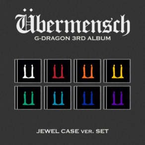 [포카 꾸미기 키트 증정] (JEWEL ve.) G-DRAGON (지드래곤) 3RD ALBUM [Ubemensch] (ve.01-ve.08) [02. 26 발매], JEWEL ve8.