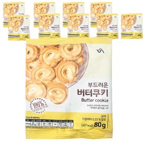 신흥 버터쿠키 80g, 10개