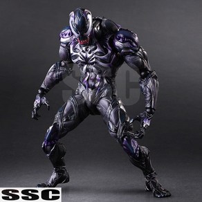 베놈 액션 피규어 25cm 대형 PLAY ARTS 마블 코믹스 스파이더맨 아이언맨 데드풀 영화 애니 굿즈 선물 정품 고퀄리티