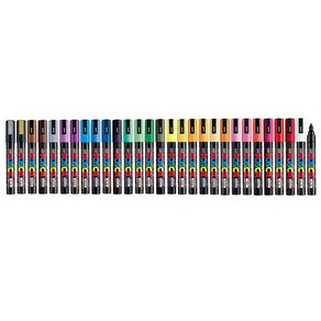 미쯔비시 유니포스카 POSCA 마카 PC-5M 낱색 개별 ALL 색상, PC-5M/라이트핑크/51