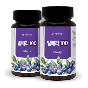 빌베리100 정 500mg x 100정 HACCP, 50g, 2개