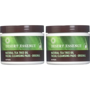 Deset Essence 데저트 에센스 티트리 오일 페이셜 클렌징 패드 50장 2팩, 2개