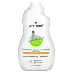 ATTITUDE 바닥 표면 세척제 타일 및 목재용 시트러스 제스트 1.04l(35.2fl oz)