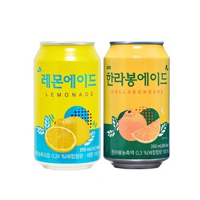 일화 레몬에이드 한라봉에이드 각 24캔씩, 48개, 350ml